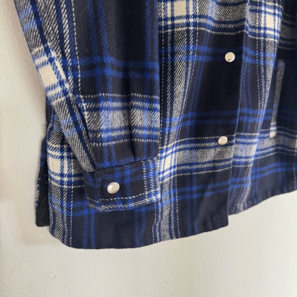 H&M Blue Plaid Jacket - Picture 4 of 6